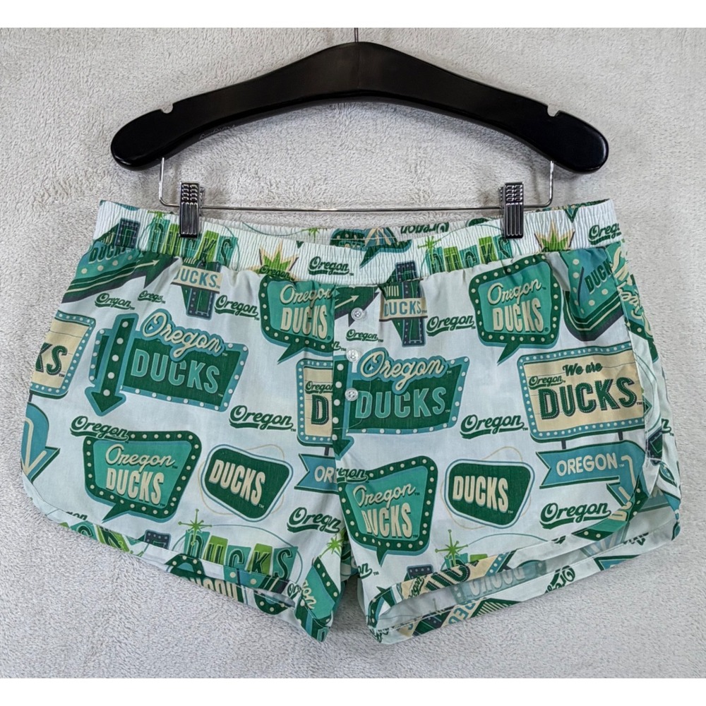 Concepts Sport Oregon Ducks Sleep Shorts Mens Large‎ Green Retro Neon Sign Boxer